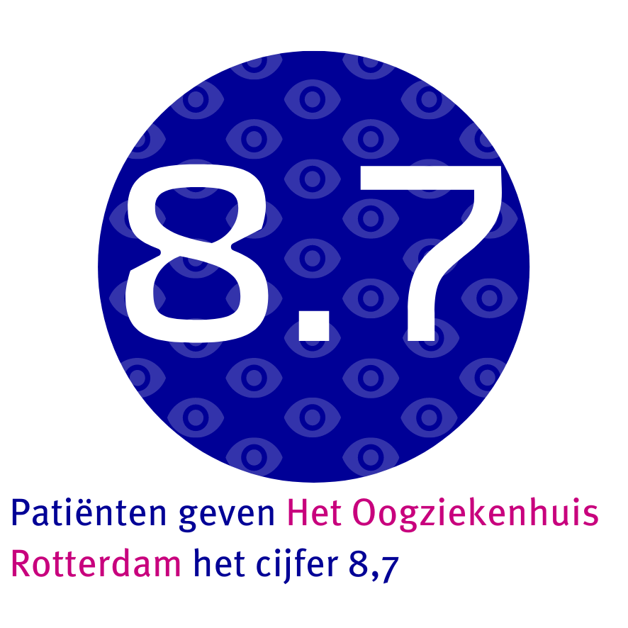 Patiënten geven het cijfer 8.7